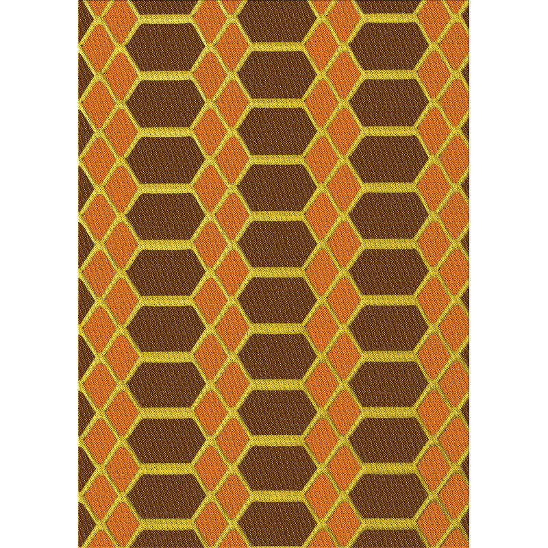 East Urban Home Geometric Wool Yellow/Brown Area Rug Wayfair